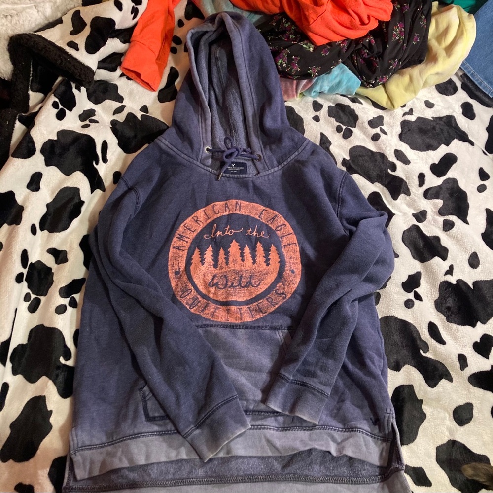 american eagle distressed hoodie